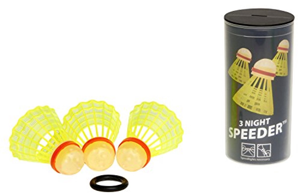 Lichtgevende Speedbadminton Ballen - 3-pack voor Avondspellen
