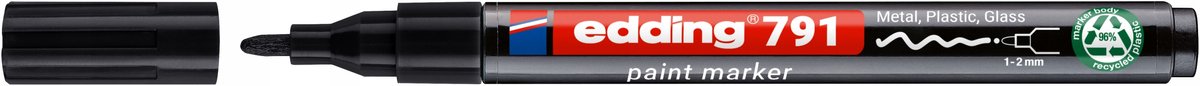 Edding 791 PCR Olieverf Marker Zwart - 1-2mm