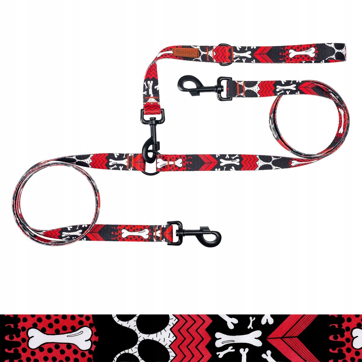 Ukory Dubbele Hondenketting 1,38m - 2cm Breed - Uniek Patroonsnoer