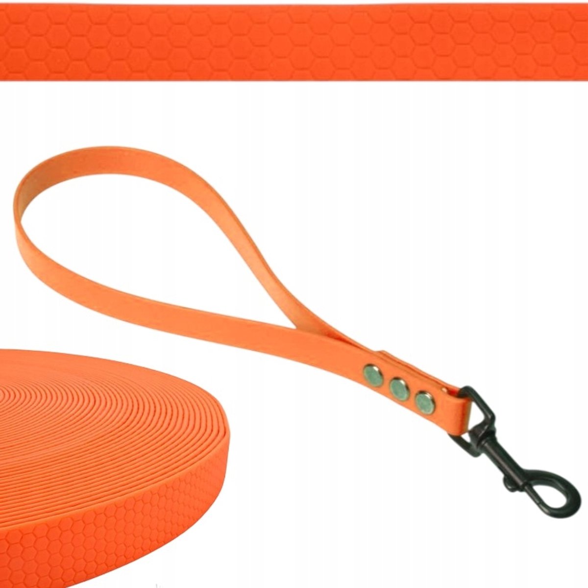 Waterdichte lederen band ShelbyPets 1,6 cm breed, 45 cm lang, Geurloos
