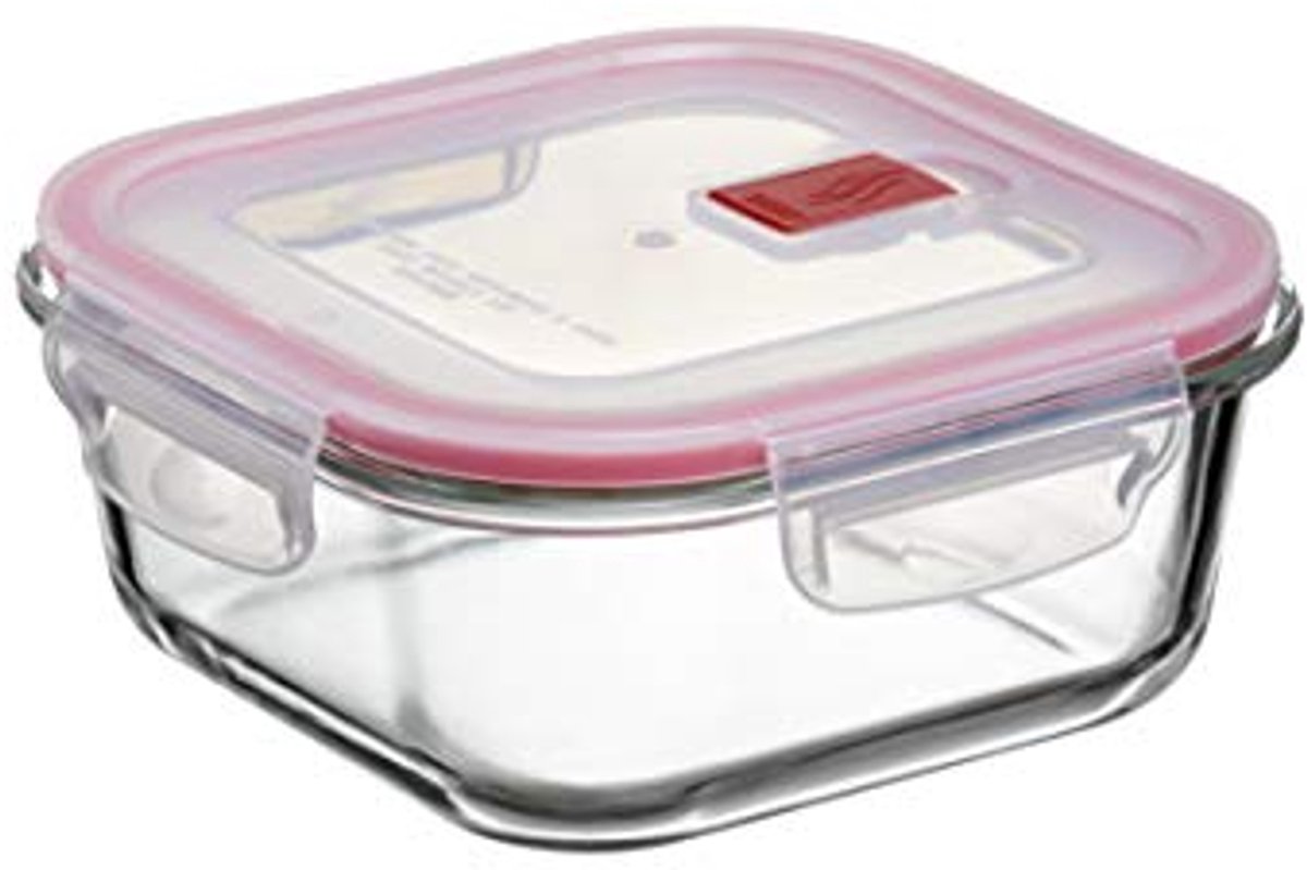 Glazen Voedselopslagdozen 0.8L Luchtdicht met Clipsluiting - BPA-vrij, Geschikt voor Magnetron, Vaatwasser, Oven en Vriezer