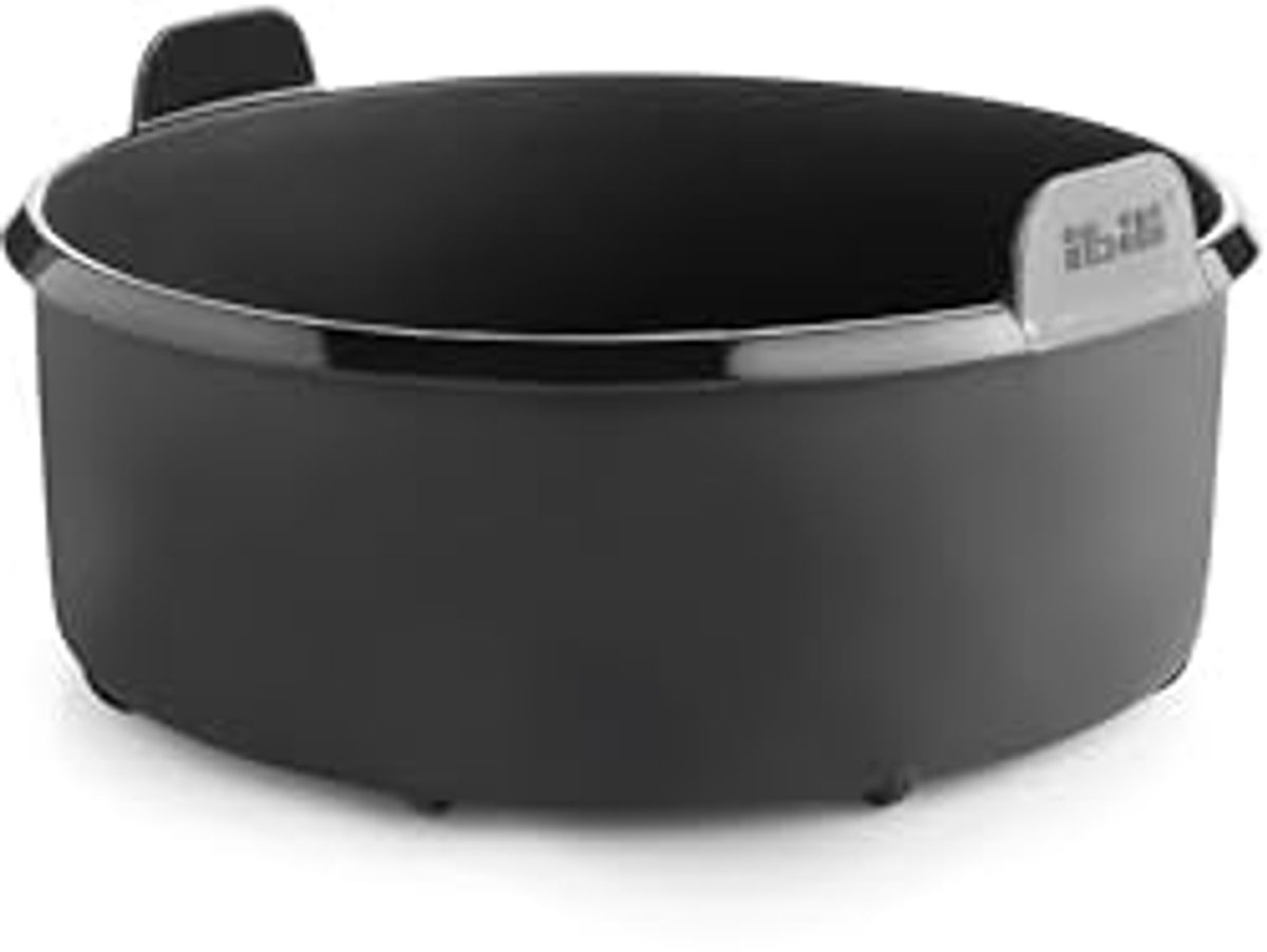 Ronde container voor luchtfriteuse 20 cm van 100% platina-siliconen
