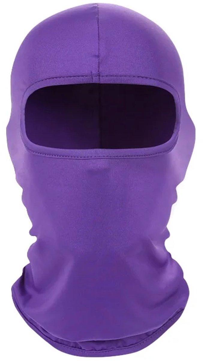 Paarse bivakmuts Paarse skimuts Motermuts Windmasker Gezichtsmasker one