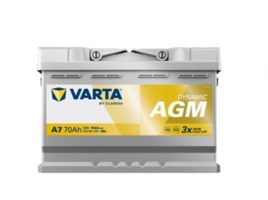 Batterie Varta A7 Dynamic AGM Start-stop 70 Ah 760 A