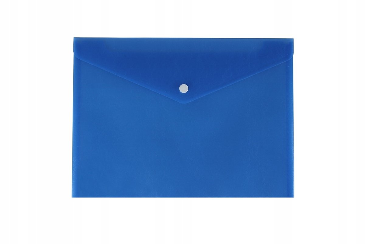 Biurfol A4 Mapje met Drukknop - Blauw PP