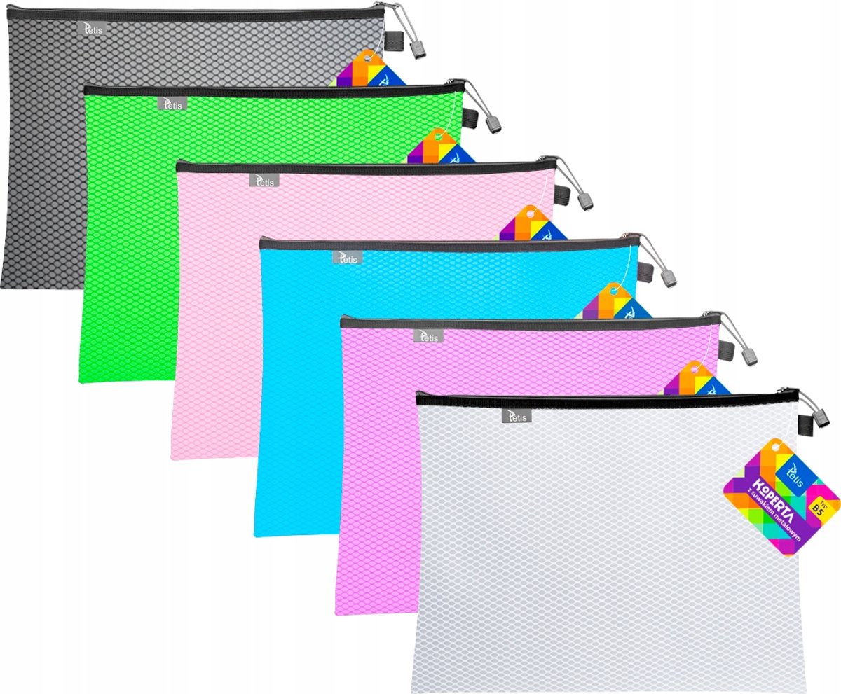 Tetis B5 Map met Rits - Roze (BT608-R)