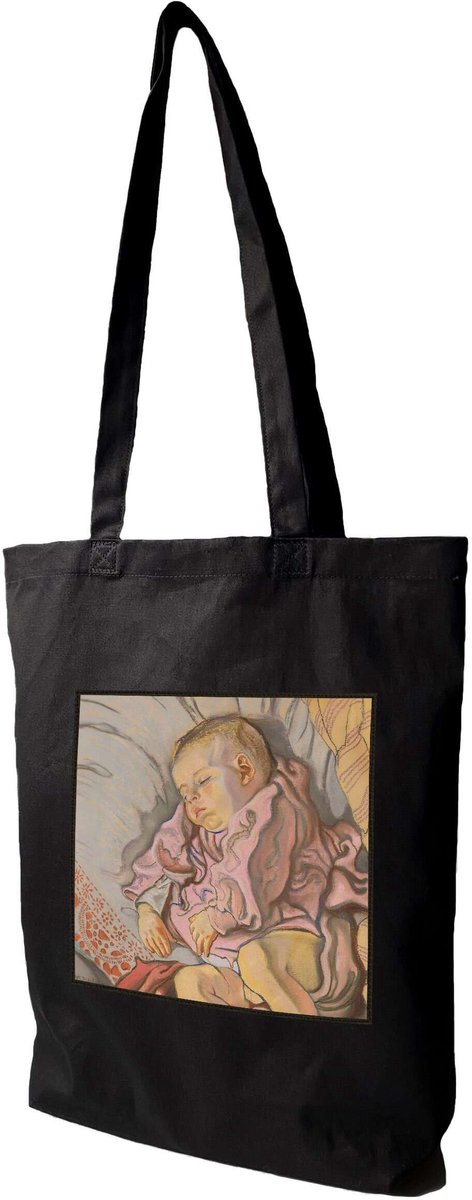 Shopper Tas met print "Slapend Kind" - Stanisław Wyspiański