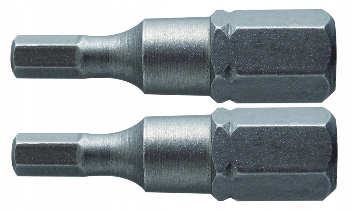 Hogert HEX 6 Bitjes 25mm (2 stuks) - S2 Staal
