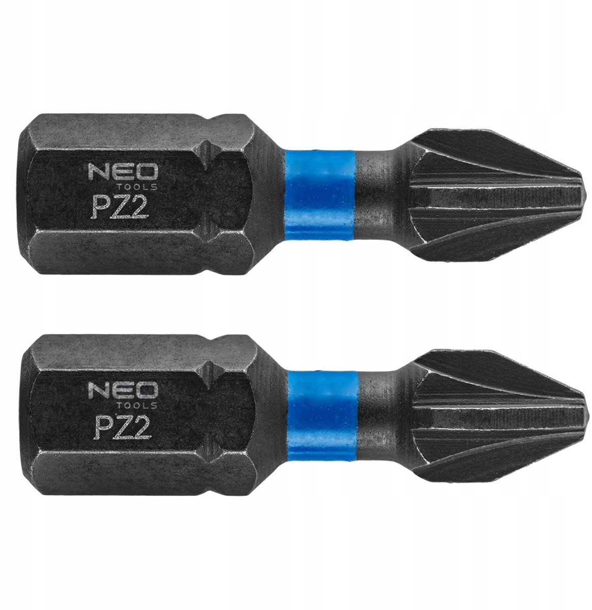 NEO TOOLS Slagbits PZ2 x 25mm - 2 Stuks - 1/4" HEX