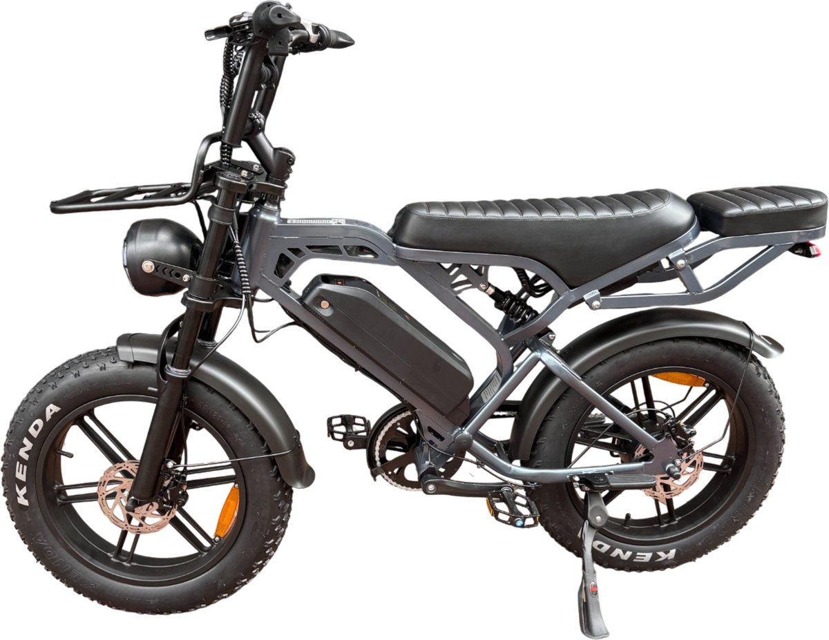 V20 Pro Fatbike Donker Grijs 2025 – Elektrische Fatbike – Hydraulische Remmen – 48V 15Ah - afbeelding 2