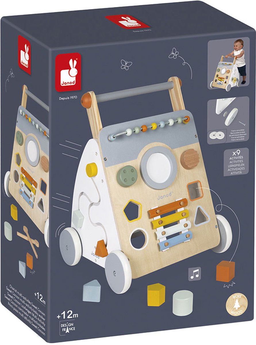 Janod - Sweet Cocoon - Multi-activiteiten loopwagen — afbeelding 2