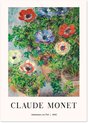 Claude Monet - Affiche Anémones et pot