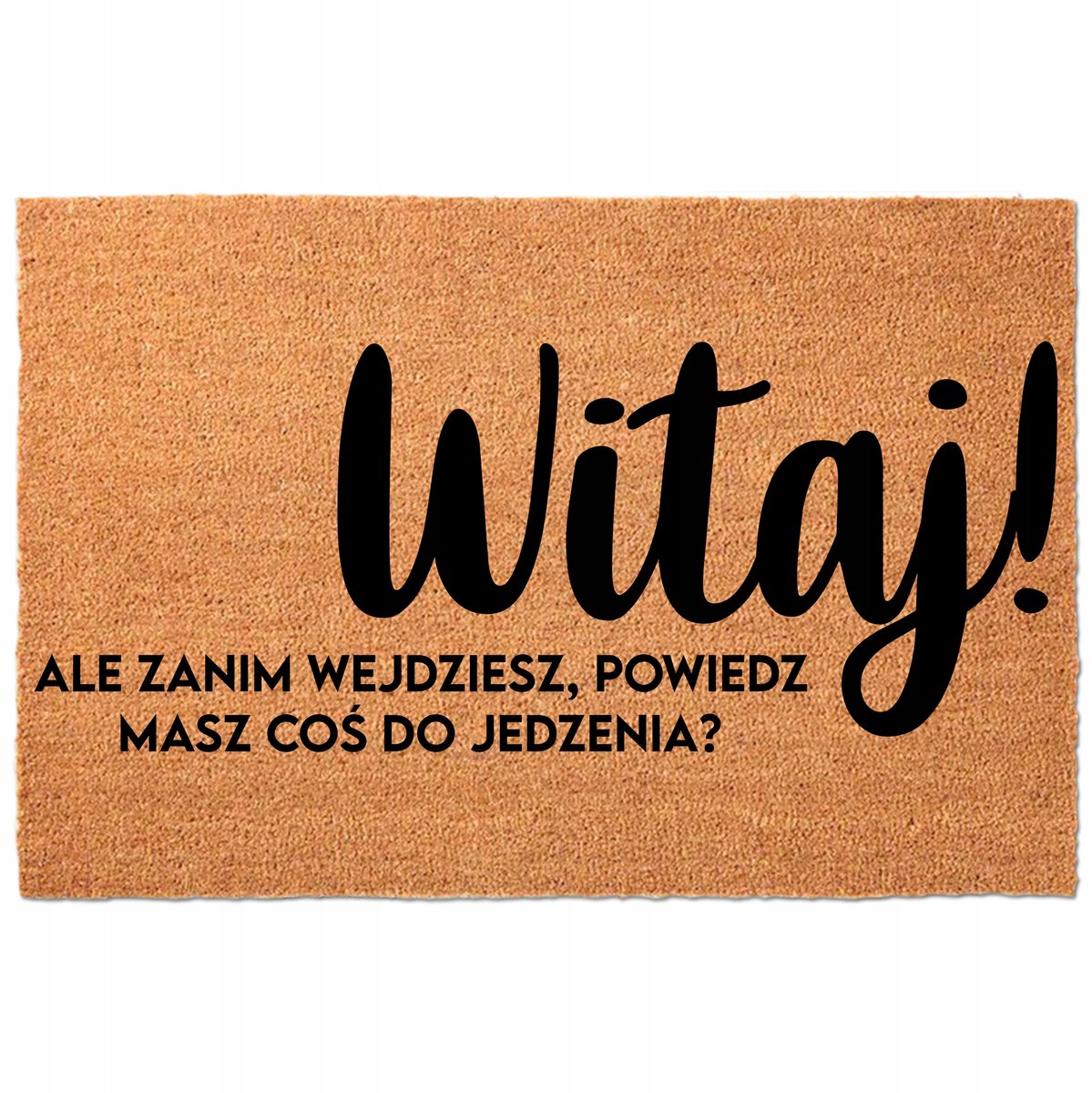 Kokosmat Deurmat "Heb Je Iets Te Eten?" 40x60cm - Grappig & Functioneel