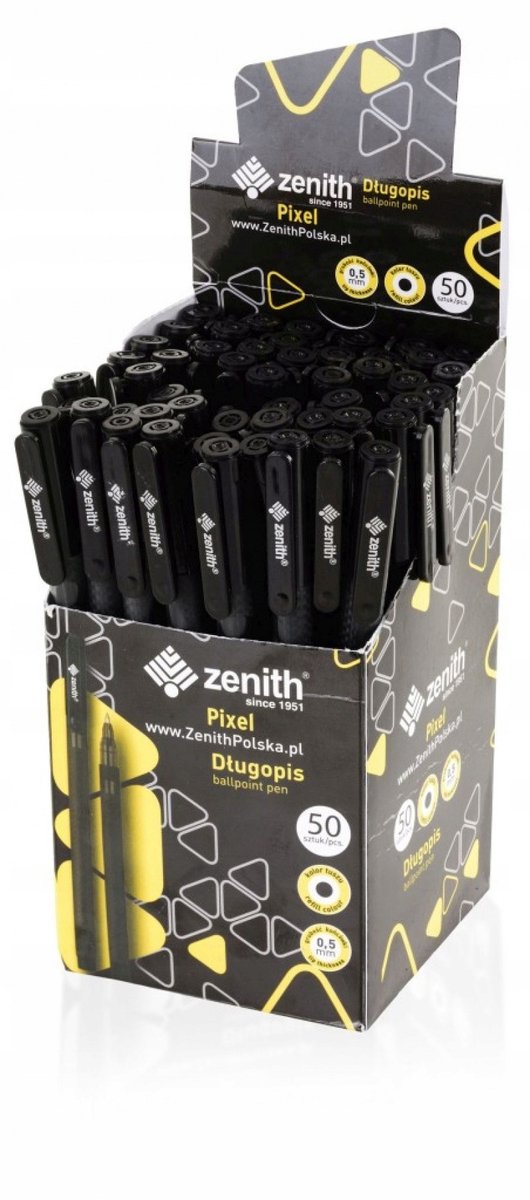 Zenith Pen Zwart 0,5mm - 50 Stuks - Kantoor & School
