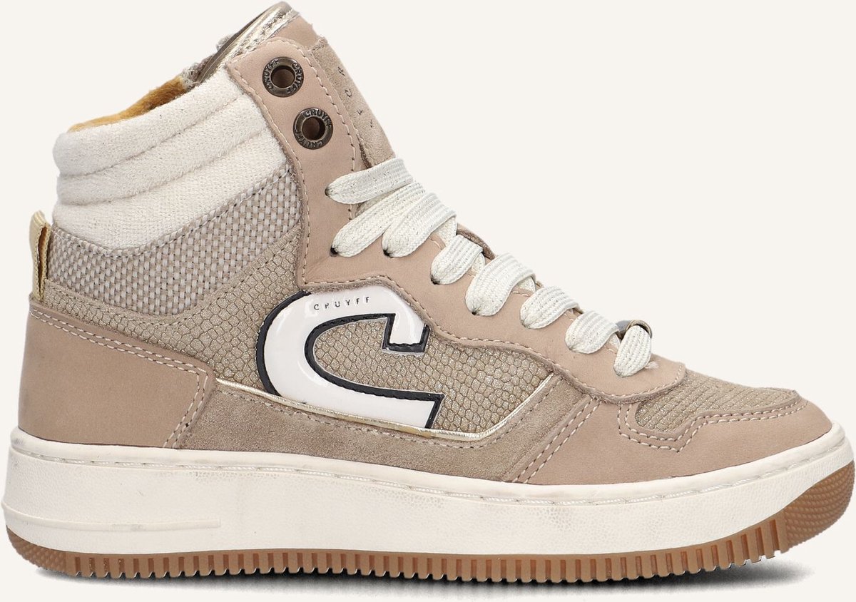 CRUYFF JUNIOR Campo High Sneakers - Meisjes - Beige - Maat 34