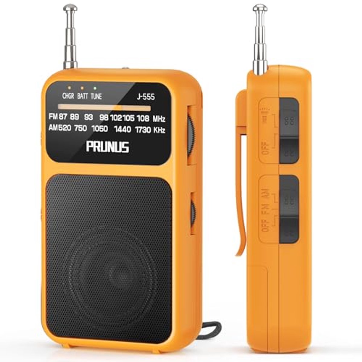 Kleine Draagbare Radio met Oplaadbare 800mAh Batterij - Perfect voor onderweg