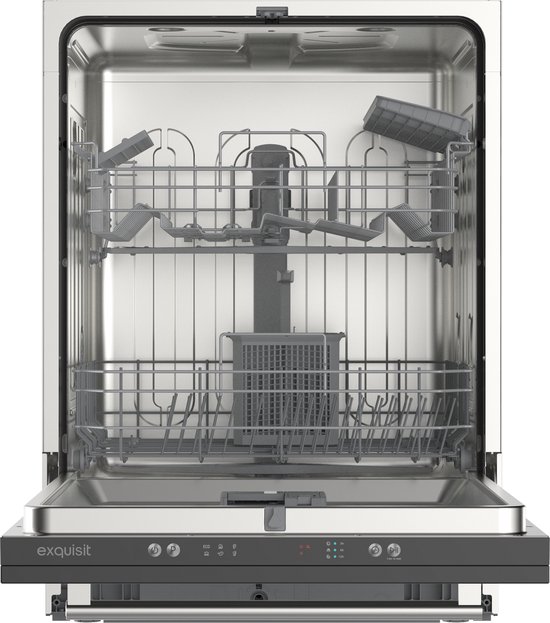 Exquisit EGSP2314-E-450D - Inbouw vaatwasser - Volledig Geïntegreerd - 14 Couverts - Bestekkorf - 6 Programma's - 60 CM