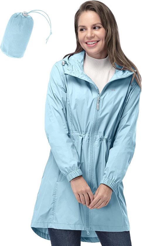 Lange wasserdichte Regenjacke | DE