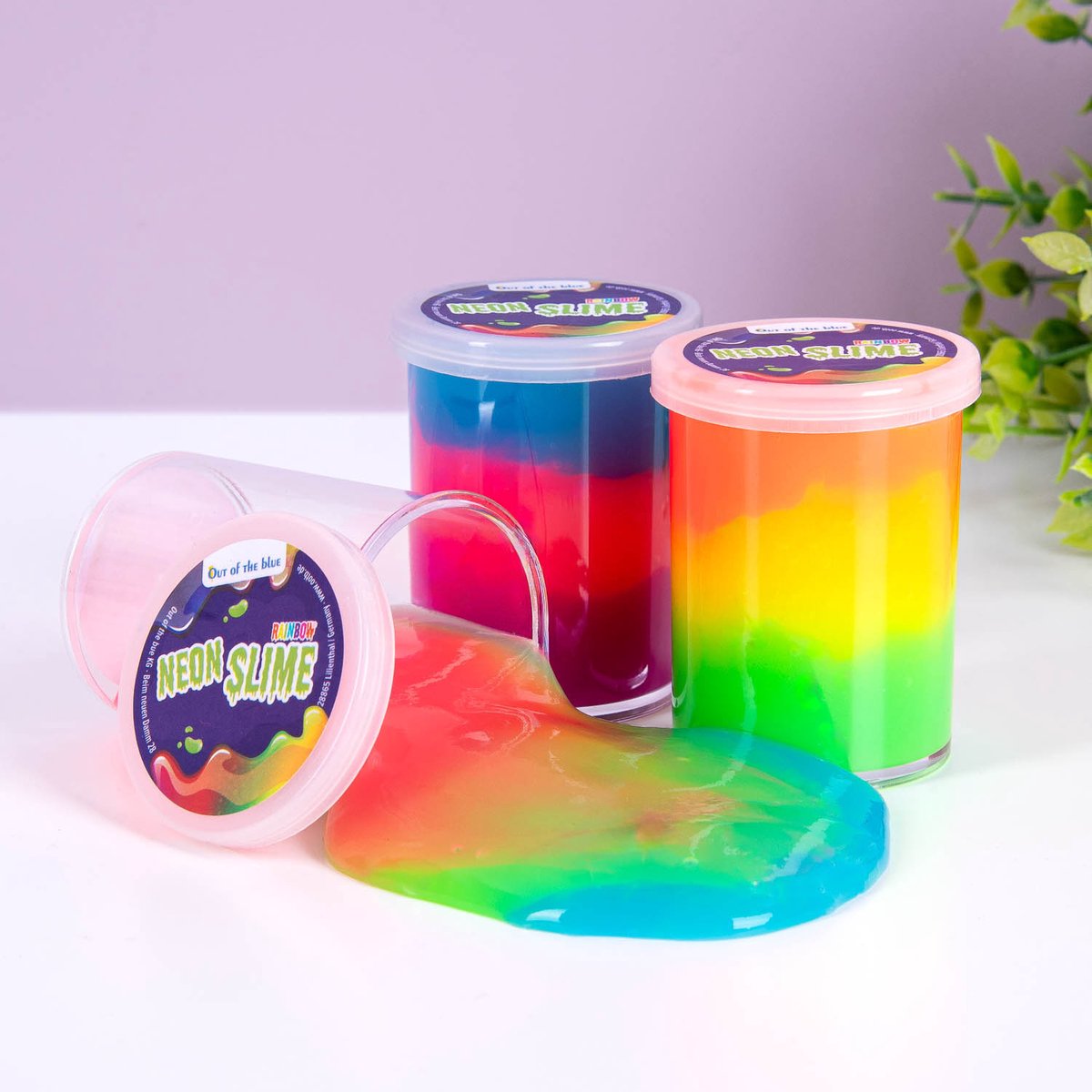 OOTB Neon regenboog slijm