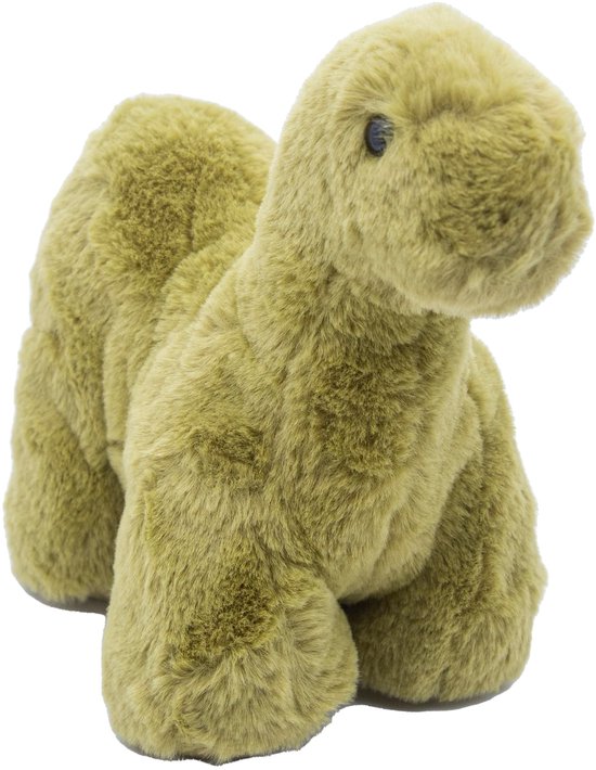 Cute since 1999 - Dinosauruspark - Dinosaurus speelgoed - Groene dikke dino - Baby knuffel - 20cm