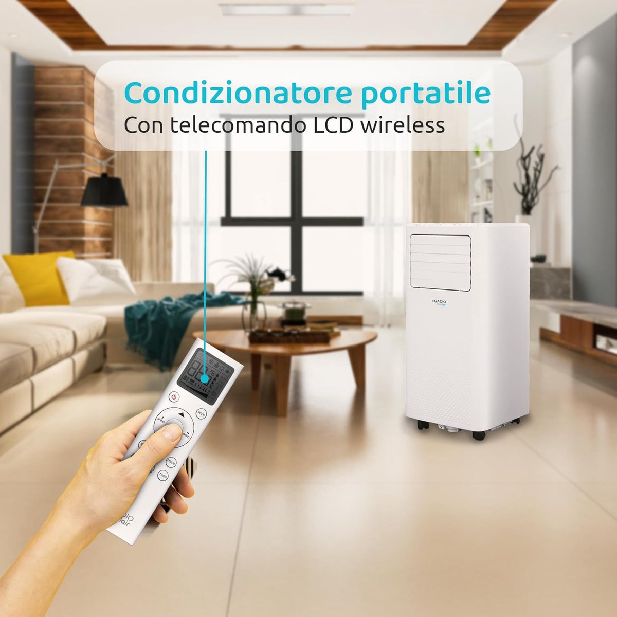 Draagbare Airconditioner 7000 BTU met Warmtepomp en - afbeelding 3