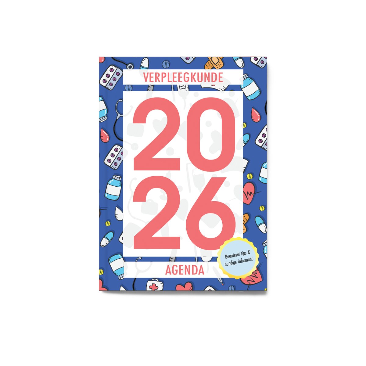 Verpleegkunde Agenda 2026 - Zorgagenda - A6 Zakformaat - Verpleegster - Accessoires - Zuster - Cadeau