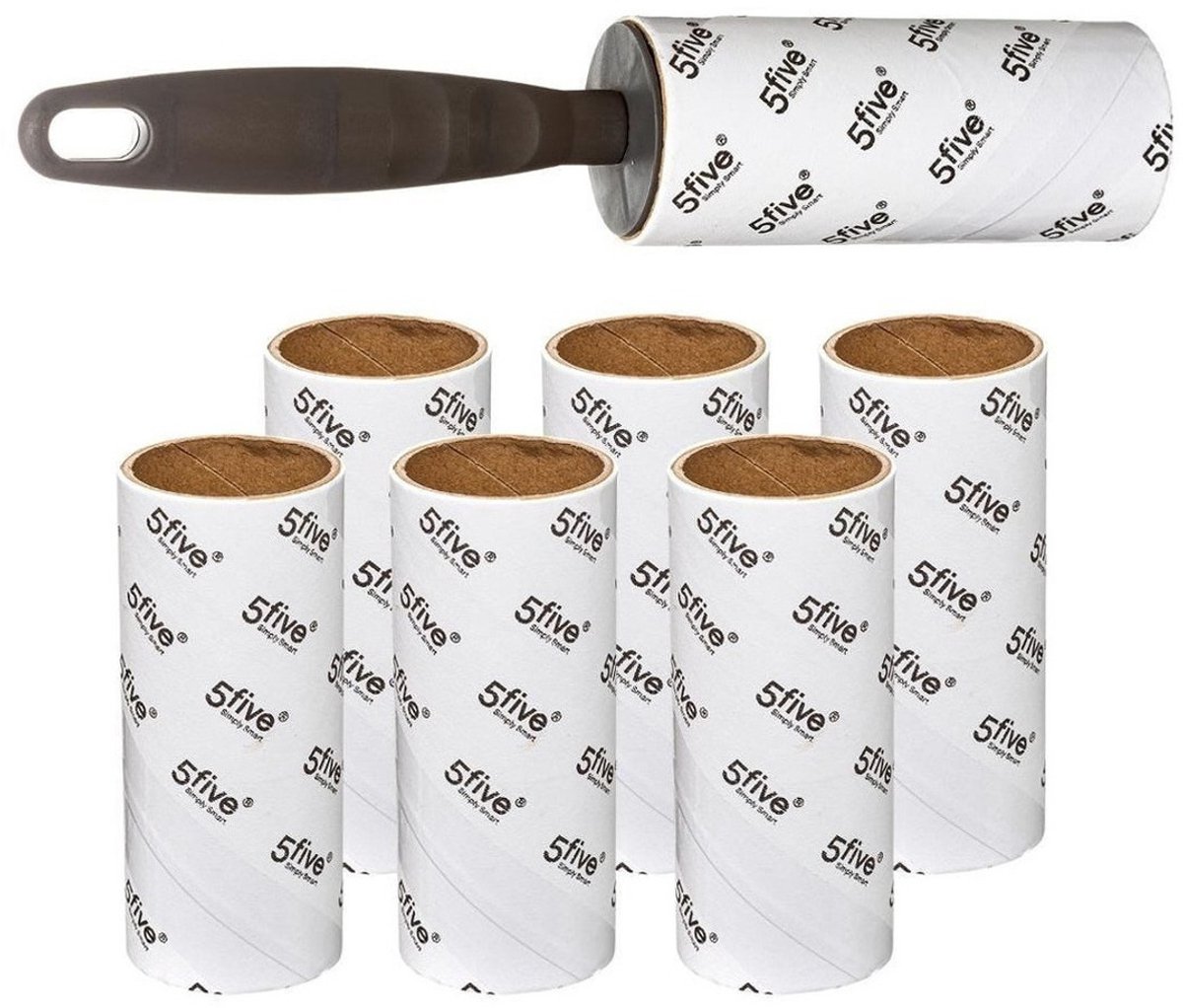 5Five Kleding pluisvrij kleefrollers - 20 cm - met 6 extra rolletjes -