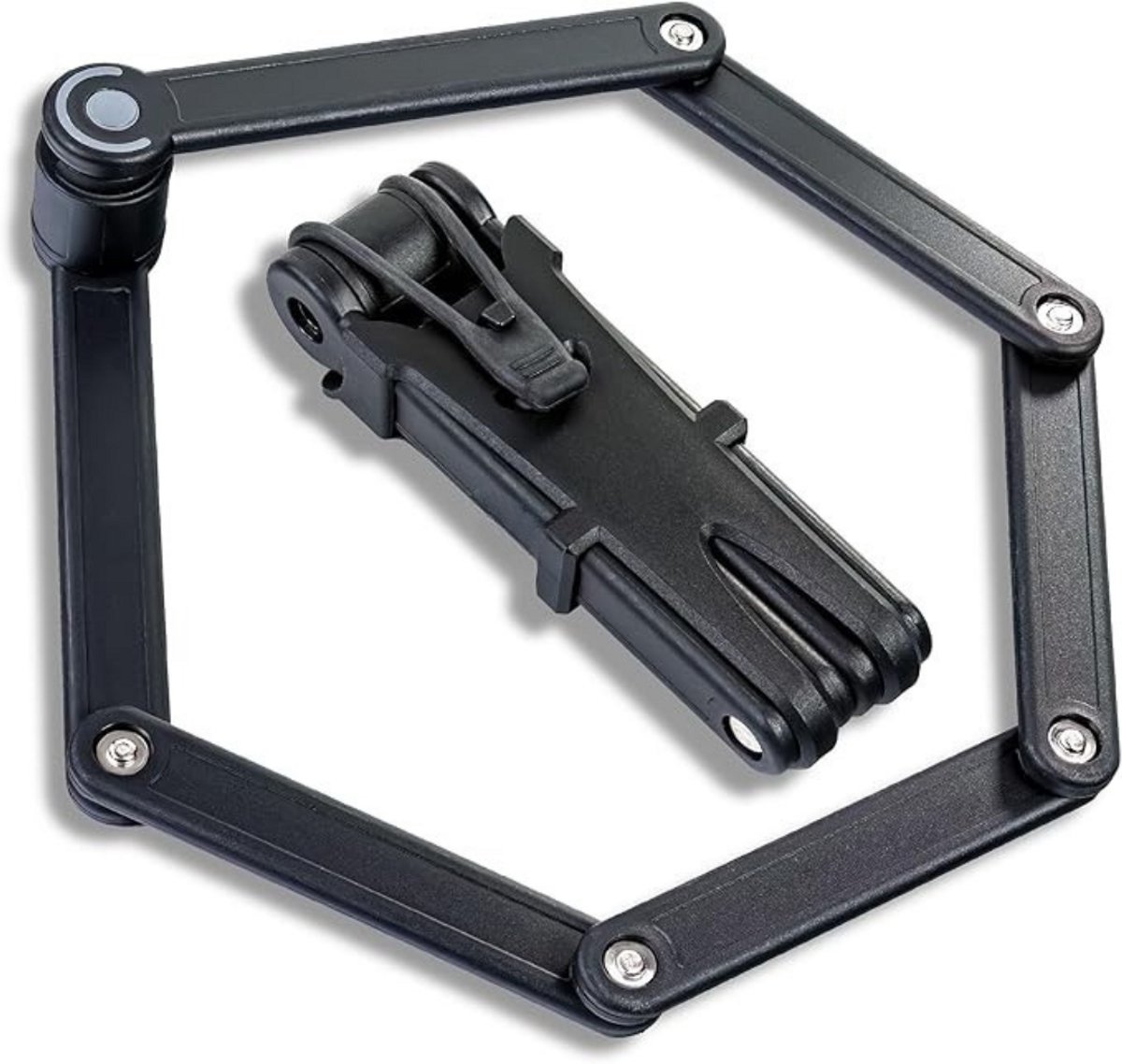Lexium Vouwslot - Slot voor Electrische Fietsen en Fatbike - Fietsslot - Voor elk type Fiets - Met Houder