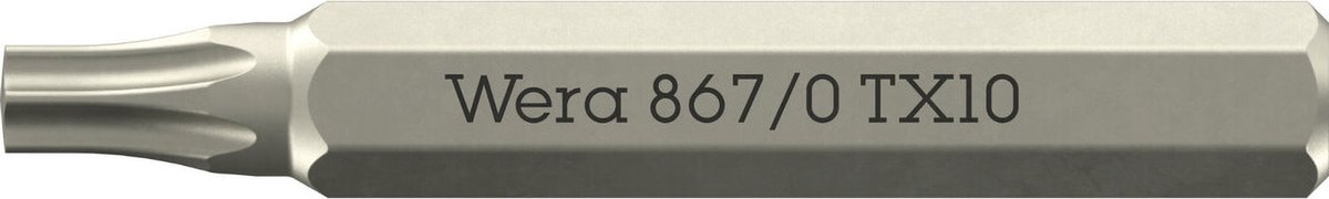 Bit 867/0 Micro TX 10 L.30mm WERA