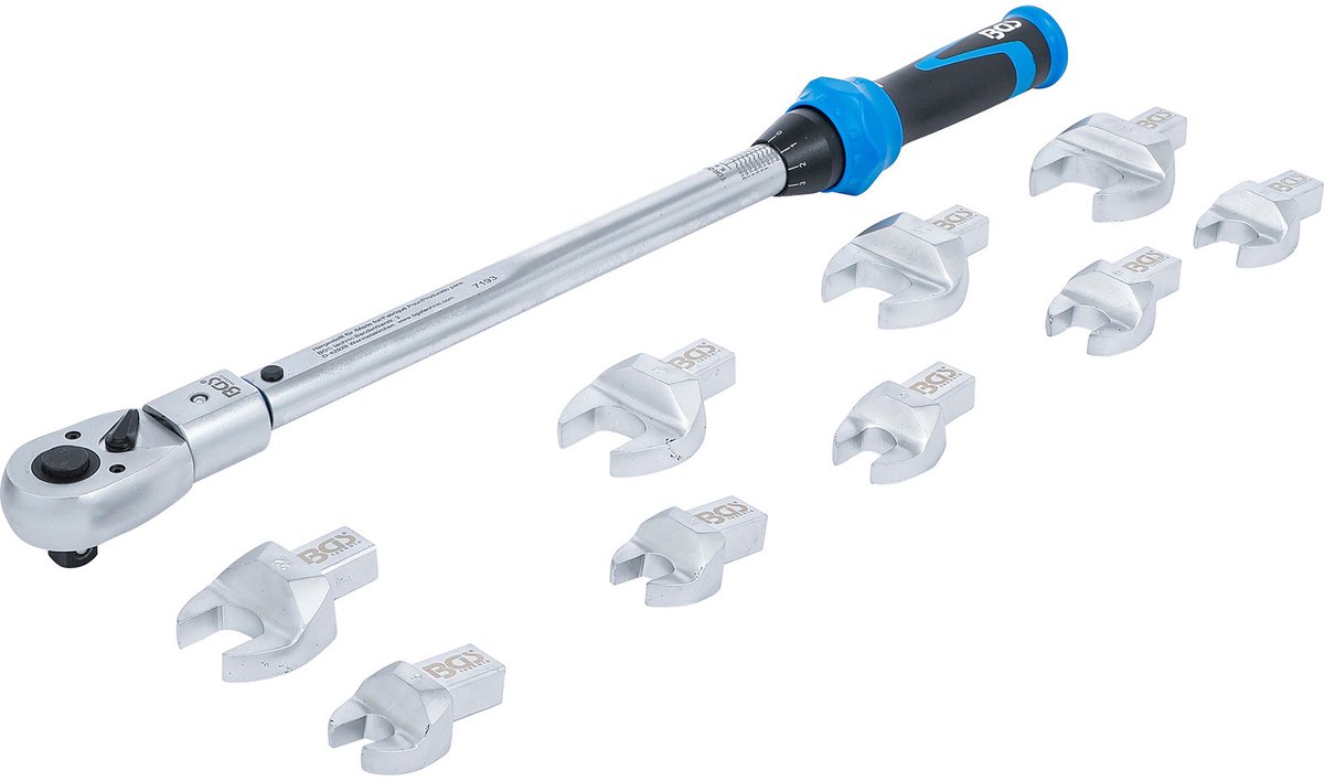 BGS Momentsleutelset voor insteekgereedschappen 14 x 18 mm 40 - 210 Nm 11-delig - 7193