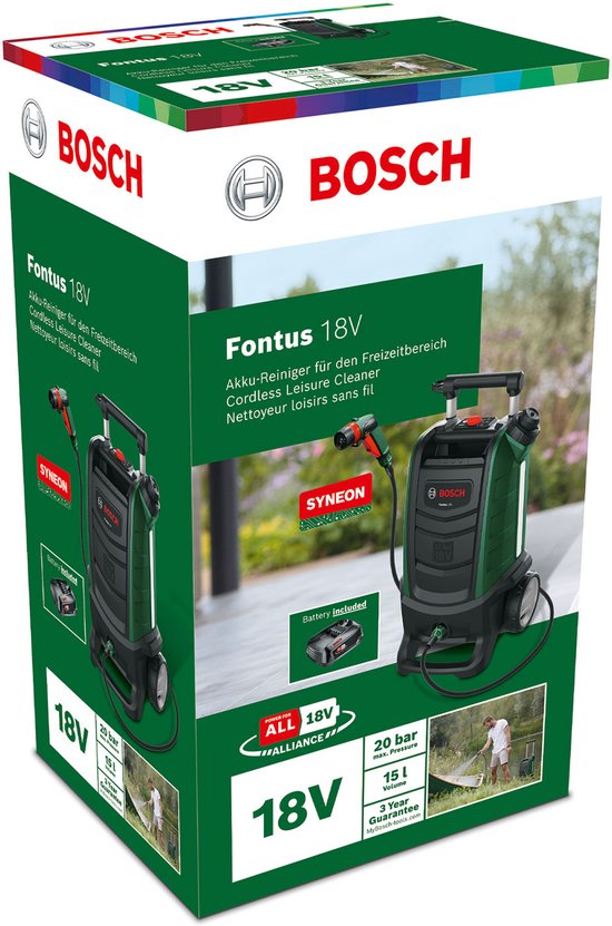 Bosch Fontus Hogedrukreiniger - Zonder 18V accu en lader van Bosch — afbeelding 3