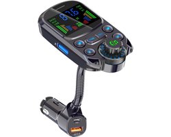 Kleurrijke HD Lossless Geluidskwaliteit EQ Geluidsregeling Handsfree bellen QC3.0 PS3.0 Snel opladen 1,5 inch kleurenscherm FM-microfoon Bluetooth 5.3 autoadapter