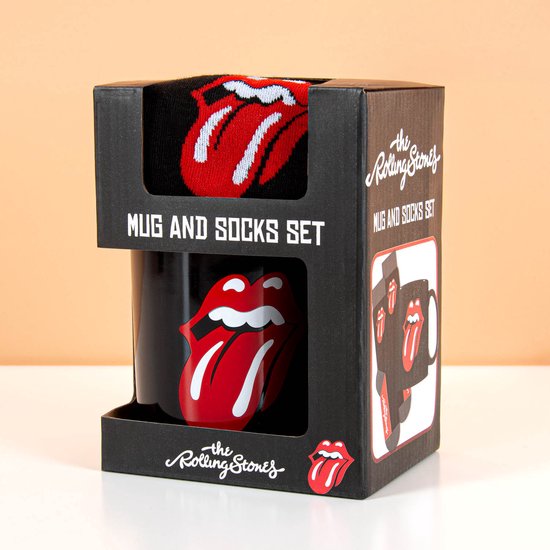 Coffret cadeau The Rolling Stones- mug et chaussettes - coffret cadeau - groupe de musique - coffret cadeau - mélomane