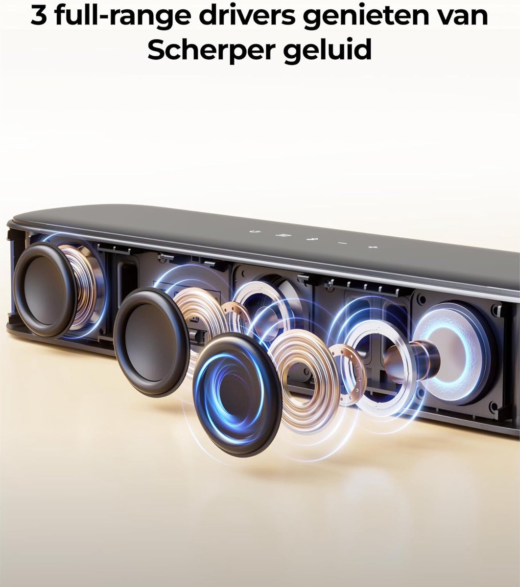 Surround 5.1 Soundbar met Subwoofer en Draadloze Speakers - afbeelding 2