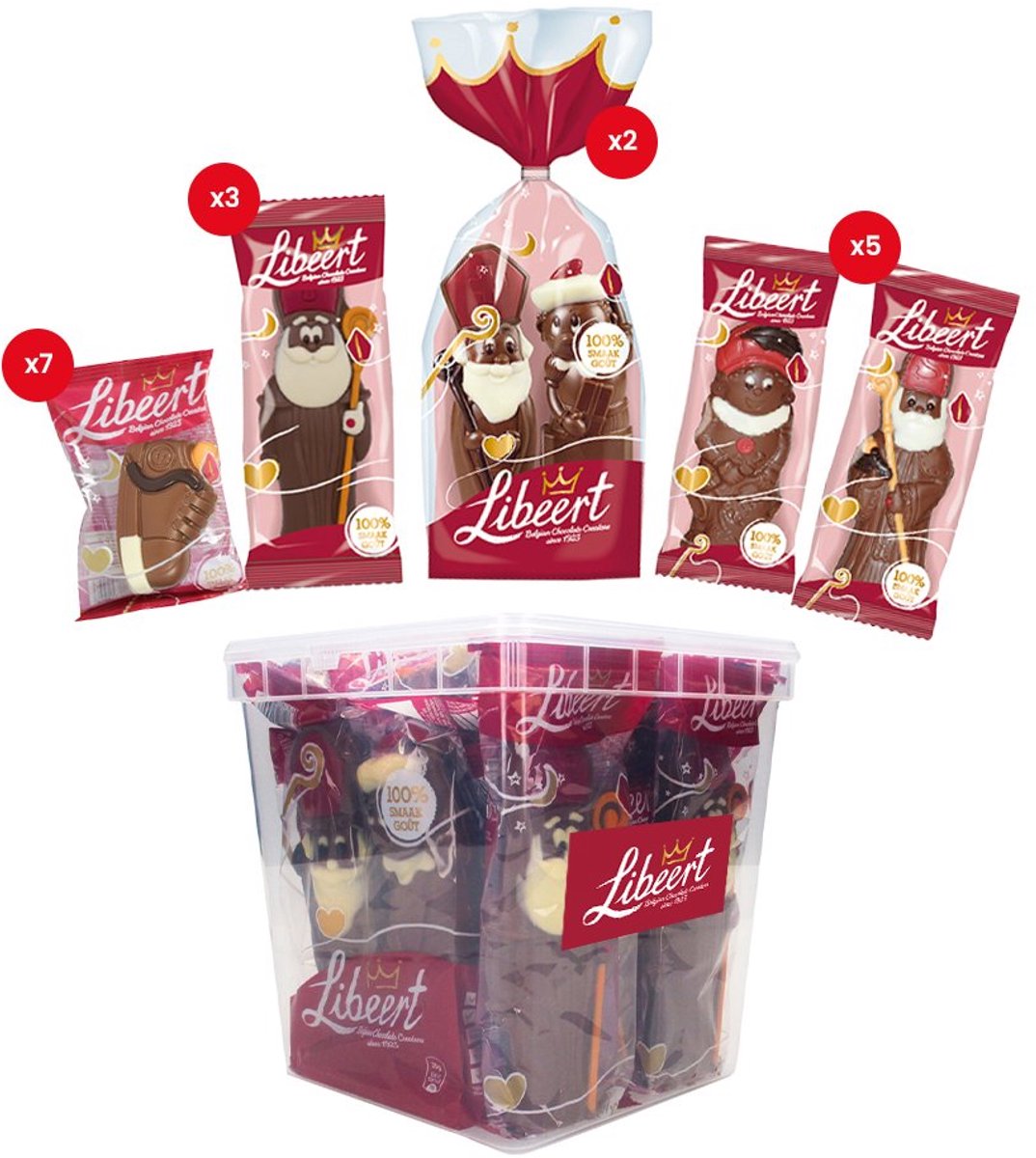 Libeert Sint chocolade pakket - 1035g