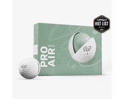 Vice Golf Pro Air - 12 golfballen - Wit - Urethane cover - 3-delig - Hoge vlucht & lange carry