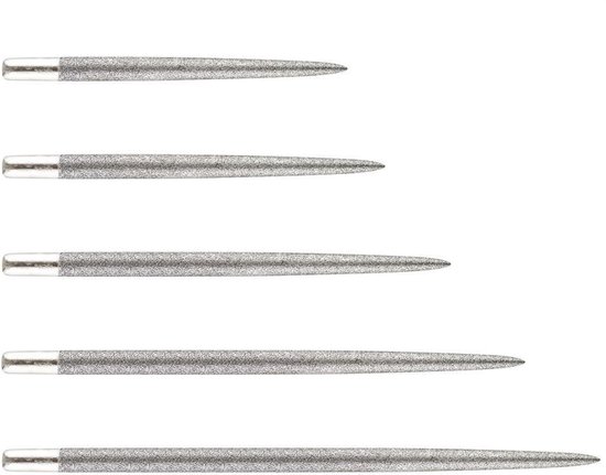 Foto: One80 long taper point sand coated silver dart points 38 mm