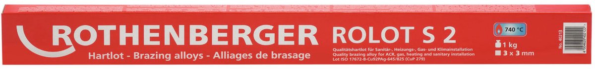 ROTHENBERGER ROLOT S2, conform ISO 17672, 3x3x500mm, 1kg - 40213