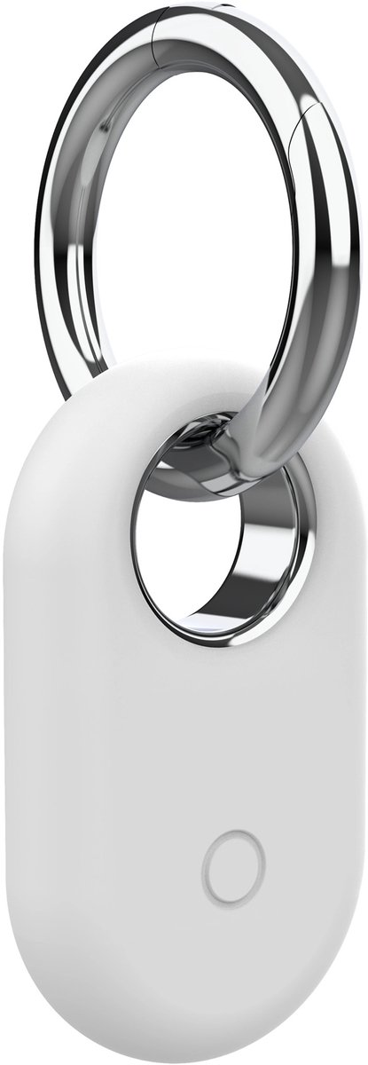 Samsung SmartTag 2 Siliconen Sleutelhanger – Snow White – Beschermhoes Sleutelhouder – Premium Cover – Tracker Niet Inbegrepen
