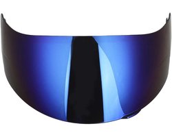 Helm Lens Vizier, AGV-Duokon Integraalhelm Motorhelm Lens Vizier, Voorruit PC Voorruit Vervanging Vizier voor AGV K3SV K5 (blauw)