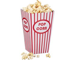 Doodadeals® - Popcorn Bakjes – Duurzaam – Popcorn Zakjes – 16 x 10,5 cm – Karton – 12 stuks