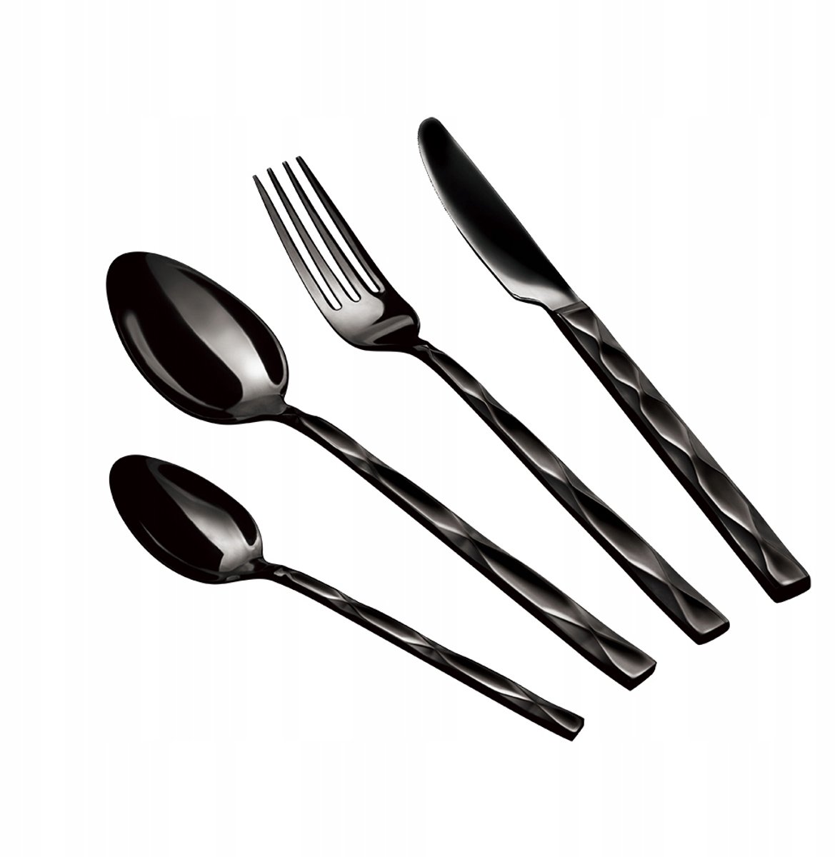 Berlinger Haus Bestekset Shiny Black 24 Delen voor 6 Personen