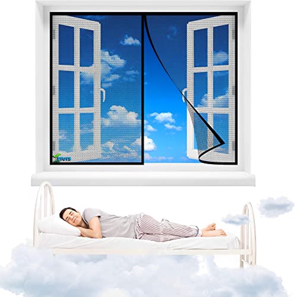 Magnetische Hordeur 70x140 cm - Houd Insecten Buitenshuis en Frisse Lucht Binnen