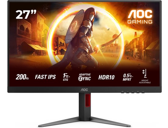 AOC 27G4HA - Full HD IPS Gaming Monitor - G-Sync Compatible - Ergonomisch - 200Hz - 27 inch