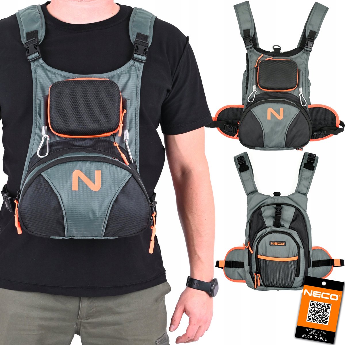Neco G-Bag Spinning Visrugzak - Ruim & Praktisch