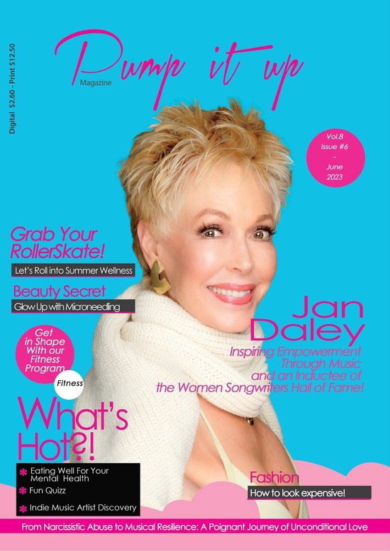 Pump it up magazine - Jan Daley - cover