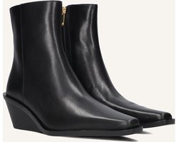 Michael Kors Nash Bootie Enkellaarsjes - Enkelboots met rits - Dames - Zwart - Maat 38