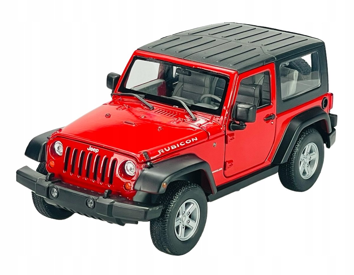 Welly Jeep Wrangler 2007 Rood Metaal 1:24 Model Auto Nieuw