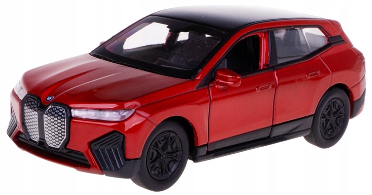 BMW iX Rood Metalen Modelauto Schaal 1:34 Welly
