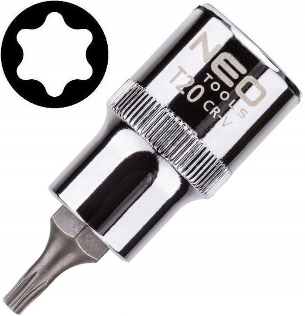 NEO Torx Bit Dop 1/2" T25 x 55mm - Kwaliteit CrV Staal